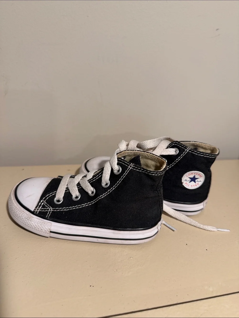 Converse Kids' Black High-Top Canvas Sneakers